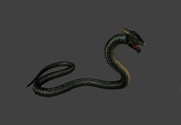 魔幻怪物合集系列 蛇兽 带动作 高分辨率贴图 带法线