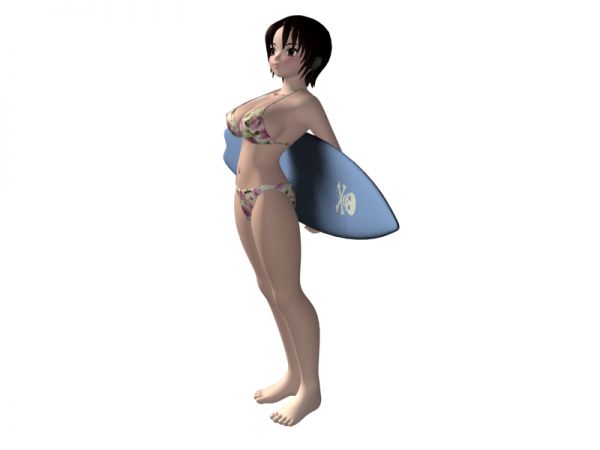 现代性感美女沙滩可爱