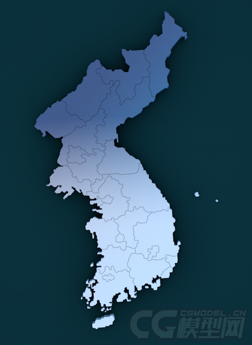 韩国地图 朝鲜地图 南北韩地图 比较细致免费 393