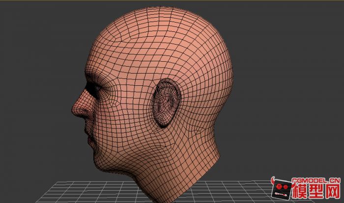 重发人头一枚,高精度,带贴图-cg模型网(cgmodel)-让设计更有价值!