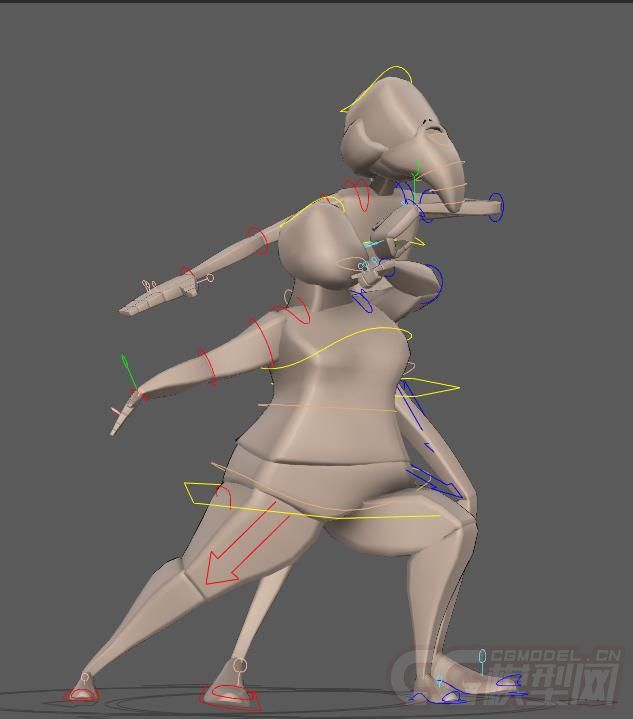 各年龄段人带骨骼绑定 带创意POSE