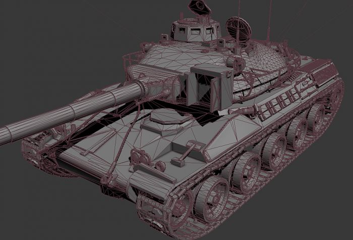 3d max 法国amx-30坦克 内含_xiangqiu_cg作品_车辆装甲车/坦克_cg