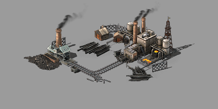 工厂 钢材厂 炼钢厂