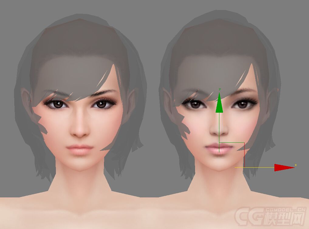 美女 两张脸部贴图 美女头像 性感裸体 女裸模 美女 性感 美丽 漂亮