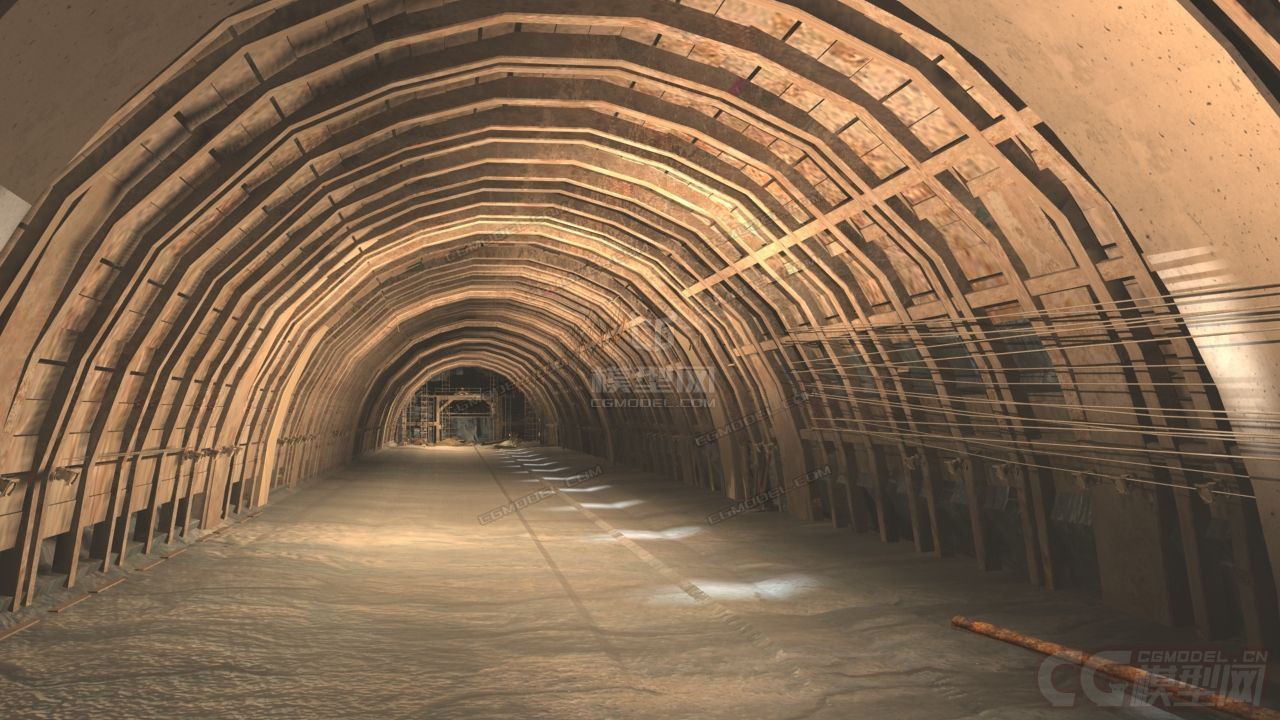 铁路隧道施工动画