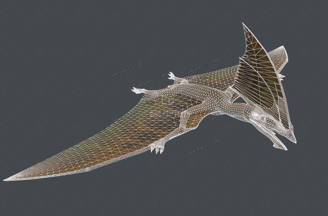 远古生物侏罗纪恐龙古神翼龙tapejara模型雷神翼龙