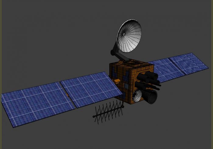 北斗卫星 北斗卫星_tbbe作品_飞机/航空器人造地球卫星_cg模型网