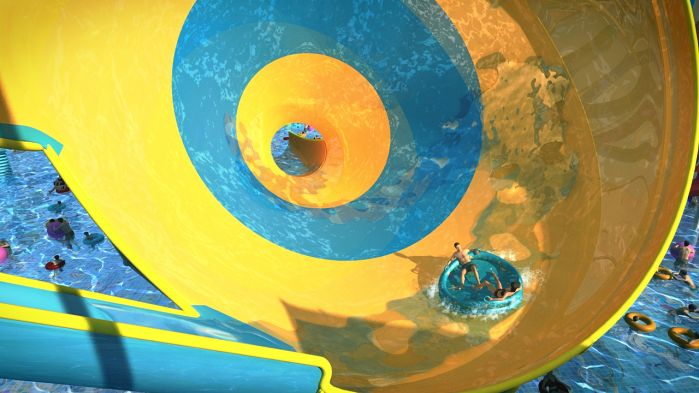 水上乐园龙卷风欢乐谷游乐场-CG模型网(cgmo