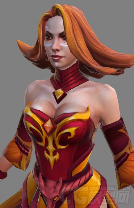 [整理]dota2角色模型_莉娜