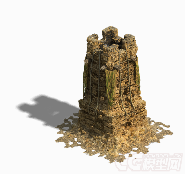 古代烽火台3d模型下载