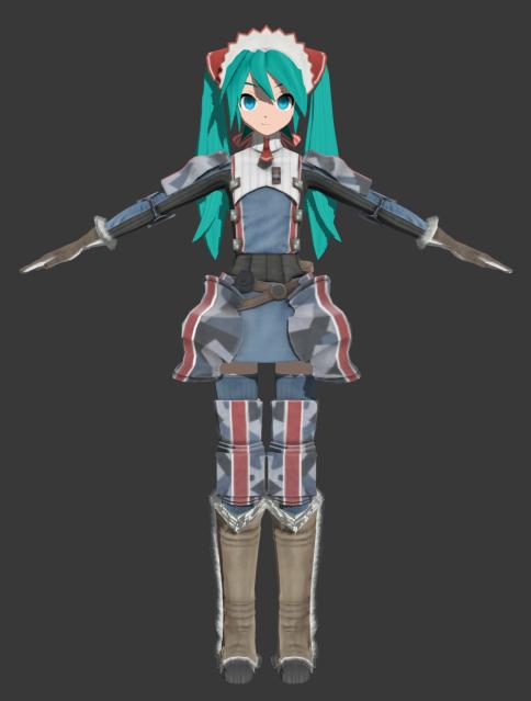 ps3初音@战场女武神服装一套