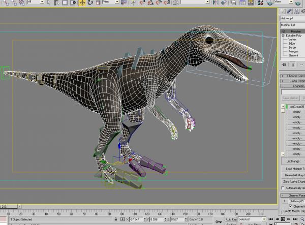 3d立体科普动画片《恐龙的灭绝》中恐龙模型