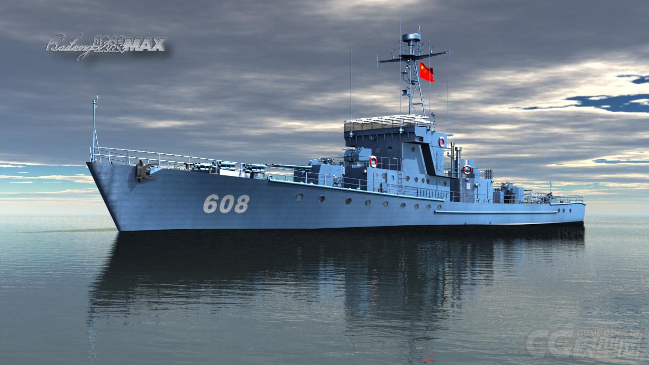 中国海军037型(海南级)猎潜艇-CG模型网(cgmodel)-专注CG模型