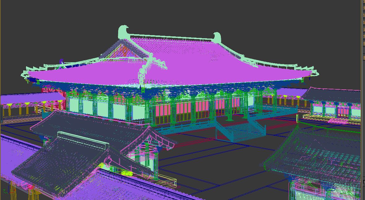 影视级别 唐代 古代建筑 门下省 精细模型