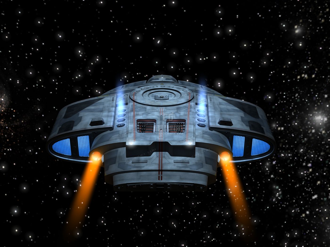 影视级科幻舰艇太空宇宙飞船航天飞机未来飞行