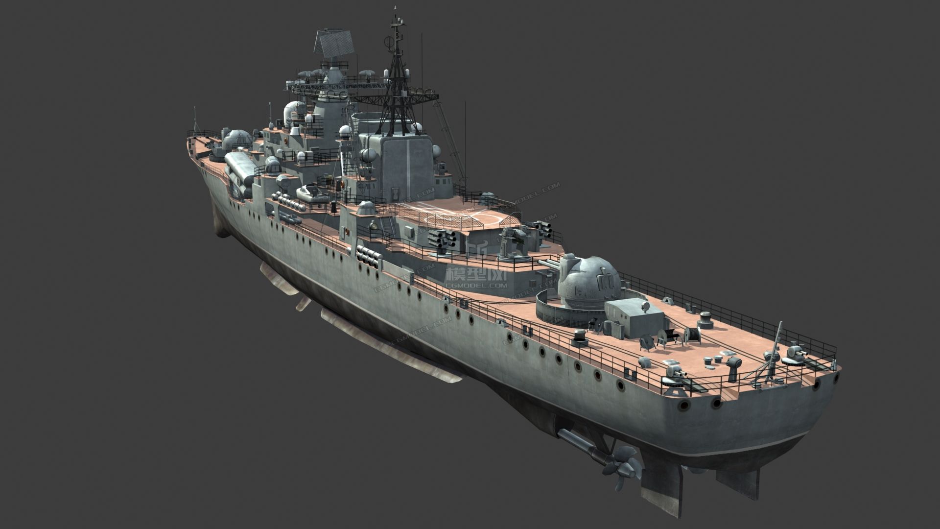 ddg137中国海军现代级驱逐舰137舰_affde作品_武器冷兵器_cg模型网