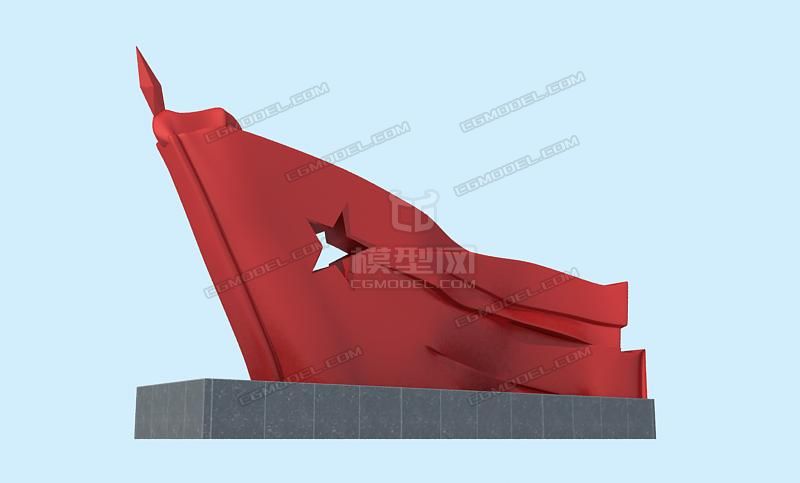 红旗 雕塑