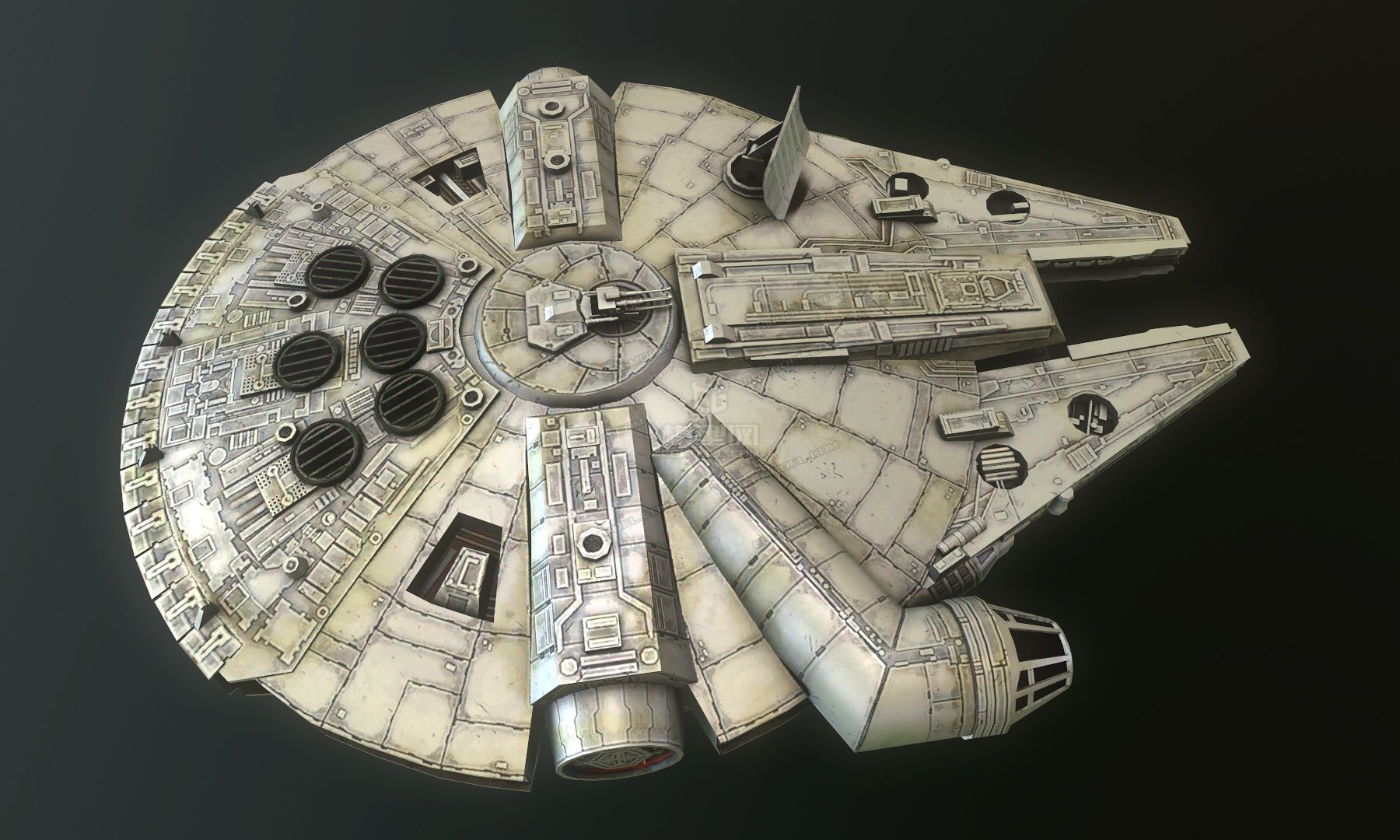 yt-1300型千年隼号货船 星球大战 宇宙飞船 星际舰艇 科幻飞船