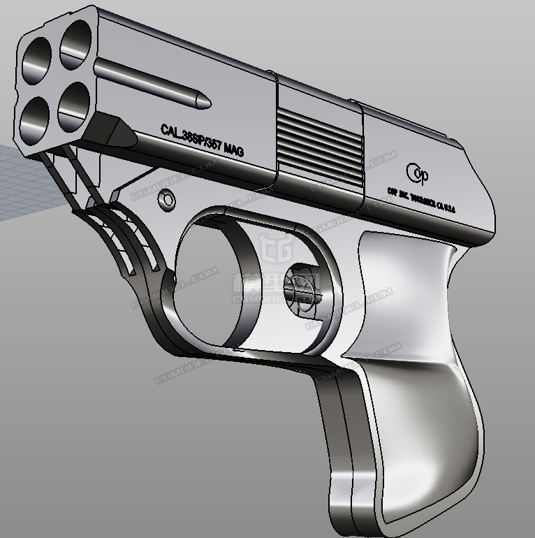 cop .357 derringer *_l`h作品_武器冷兵器_cg模型网