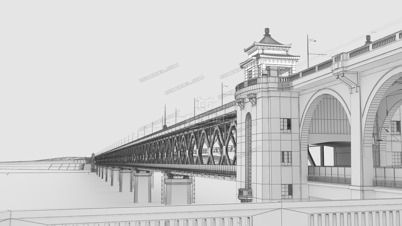 地标建筑武汉长江大桥