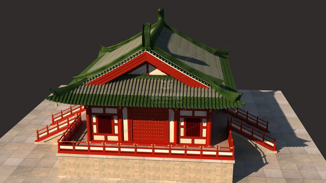 唐朝宫殿建筑3d模型