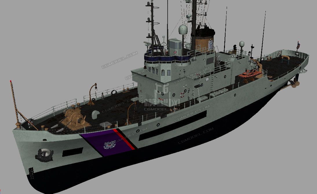 影视级别美国巡逻艇coastguard cutter acushnet,缉私