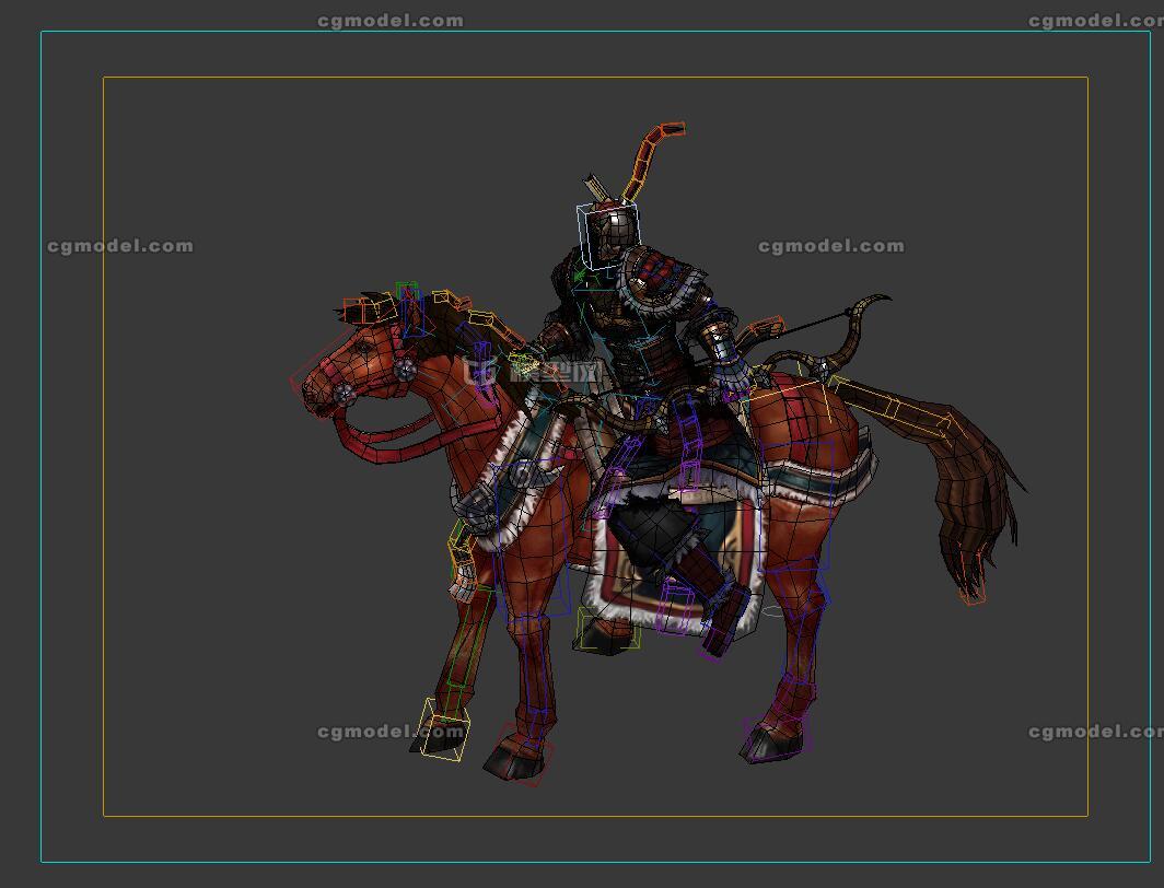 骑兵 西凉骑兵 骑士_村头tony作品_人物男人_cg模型网