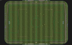 踢足球,运动员,足球场,摄像,围栏广告,观众,工作