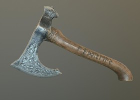 影视级 PBR 维京战斧02 2K 次世代 游戏 冷兵器 游戏道具-CG模型网(cgmodel)-专注CG模型