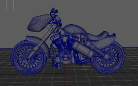 摩托车-卡通摩托车-Q版摩托车-写实-CG模型网