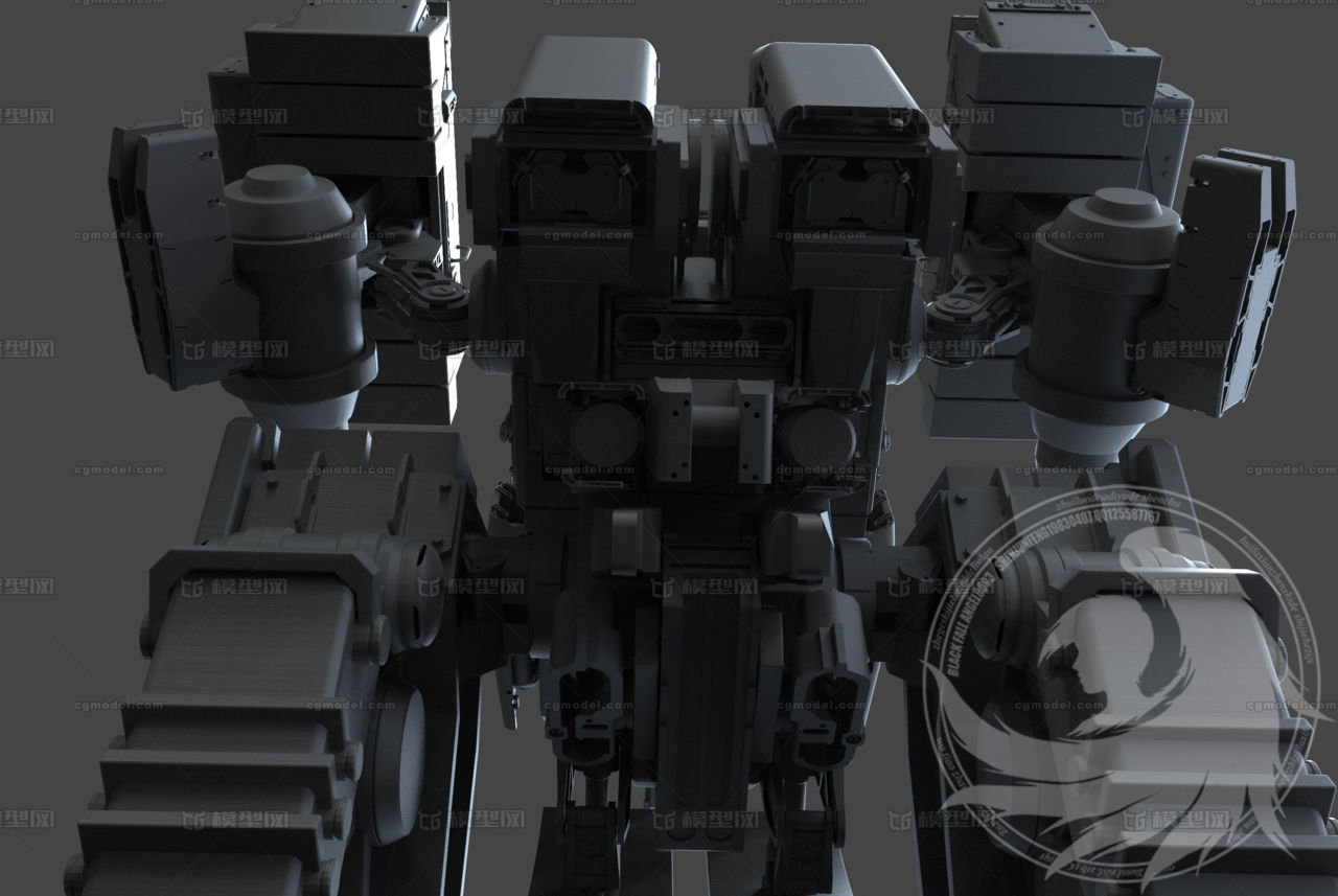 无人机甲 机械设计 军用机器人 写实风格