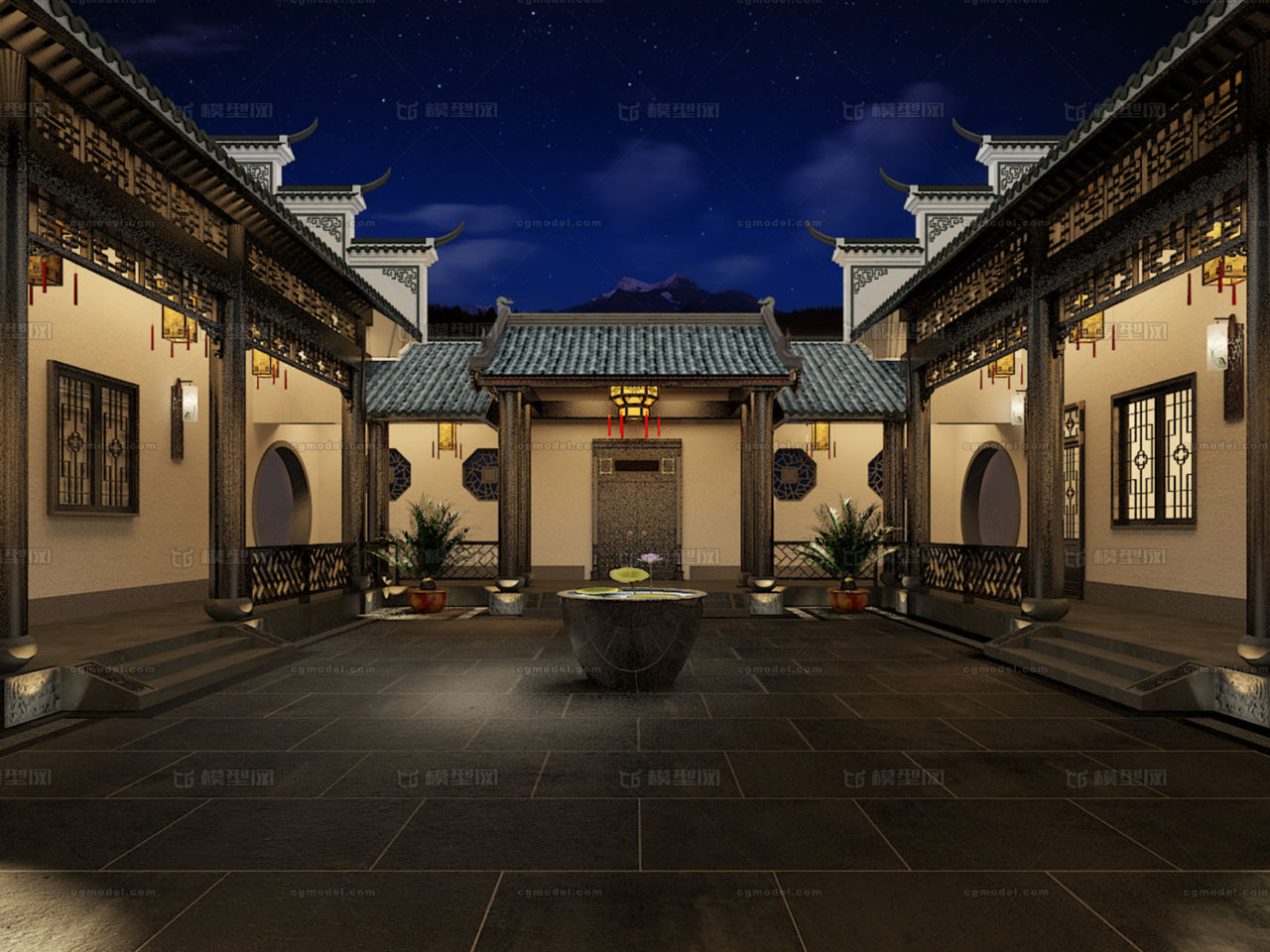中式古建,徽派建筑,四合院,古典建筑,中国古建,马头墙,古建别墅,中式