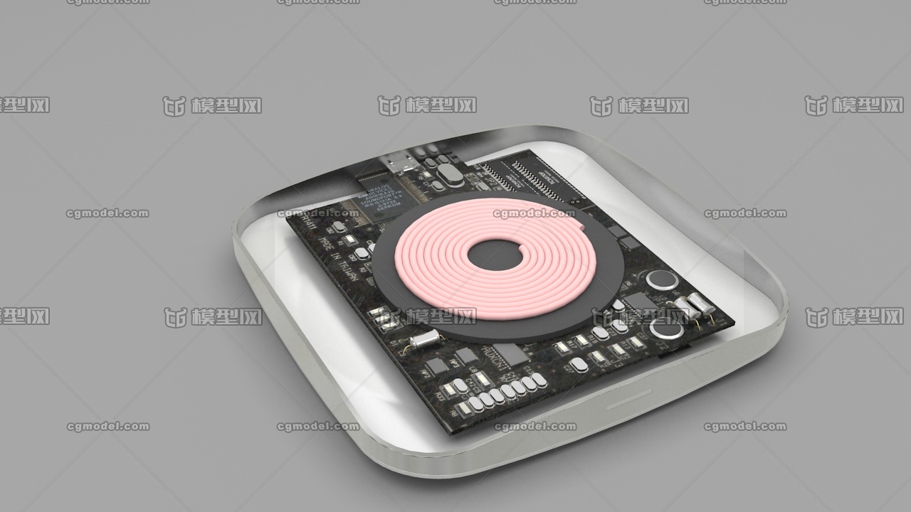 无线充模型 以及内部电路模型-CG模型网(cgm