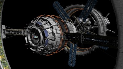 超写实影视级宇宙空间站 外太空空间站 宇宙飞
