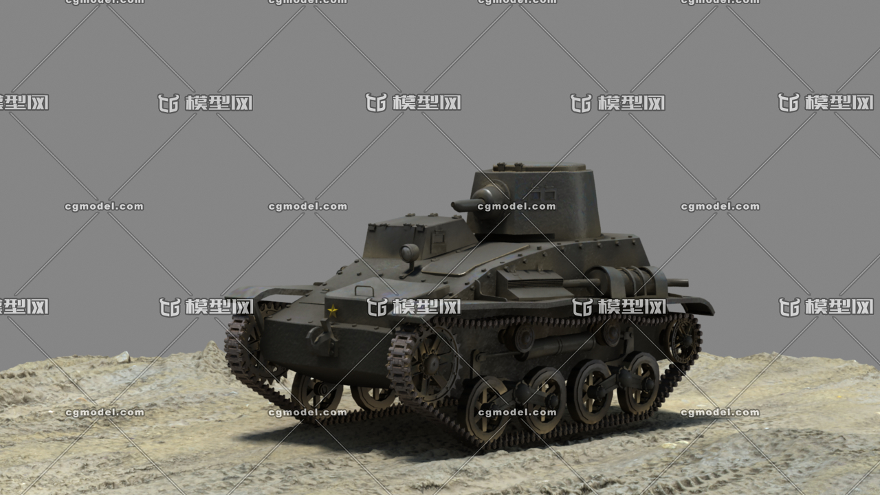 二战日本97式坦克 小豆轻型坦克 装甲车