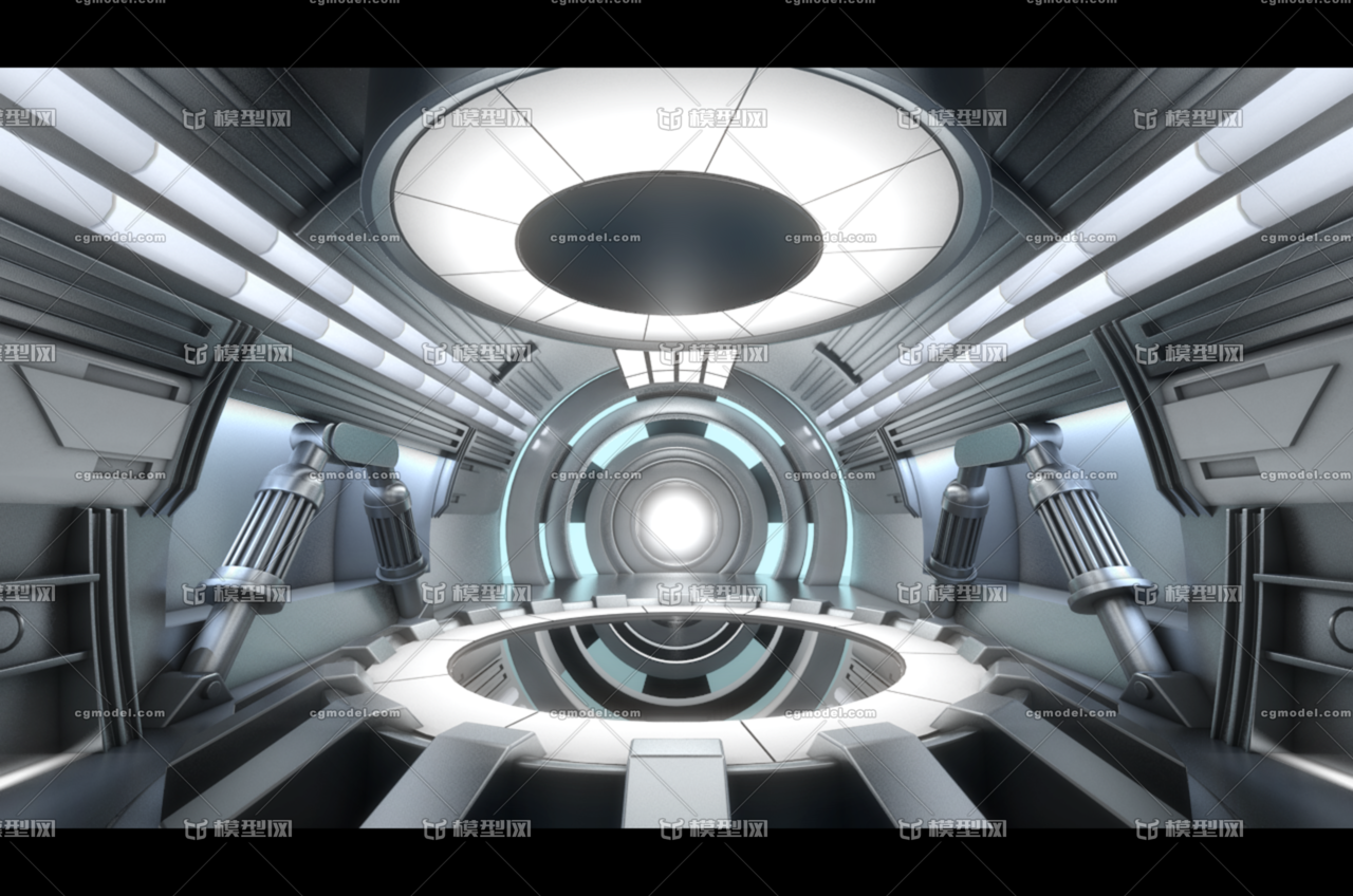 科技空间 未来场景 未来室内 实验室 空间站 科幻室内 虚拟空间