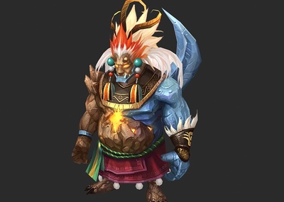 魔罗祭祀真身魔罗祭祀萨满祭司带着面罩的祭_大魔王999作品_人物男人