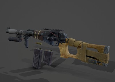 次世代VSS狙击步枪 绝地求生 大逃杀