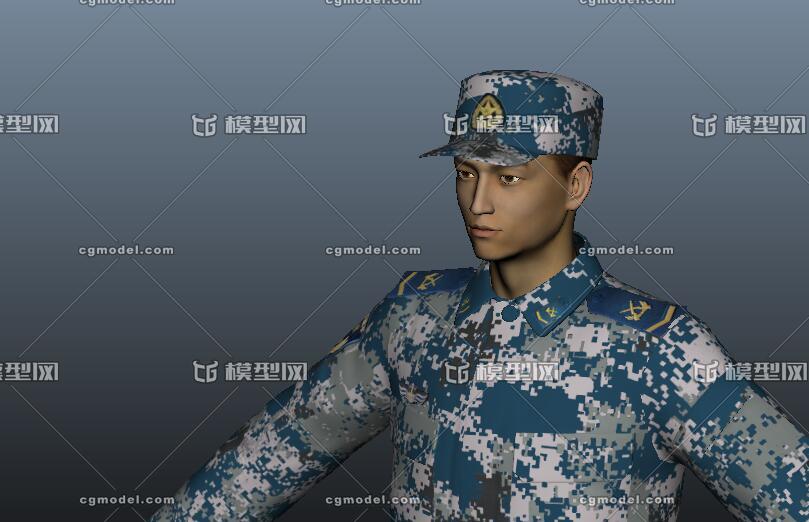 中国空军 空军士兵 空军迷彩服 新式迷彩服 数码