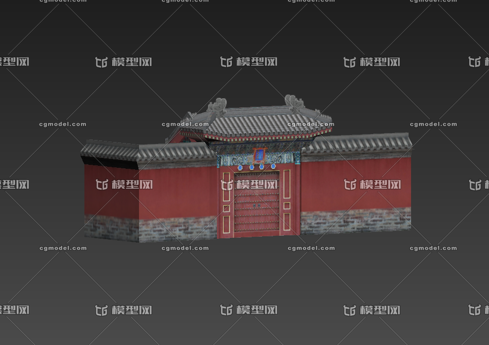 中式建筑 古建 _古代建筑模型作品_建筑历史建筑_cg模型网