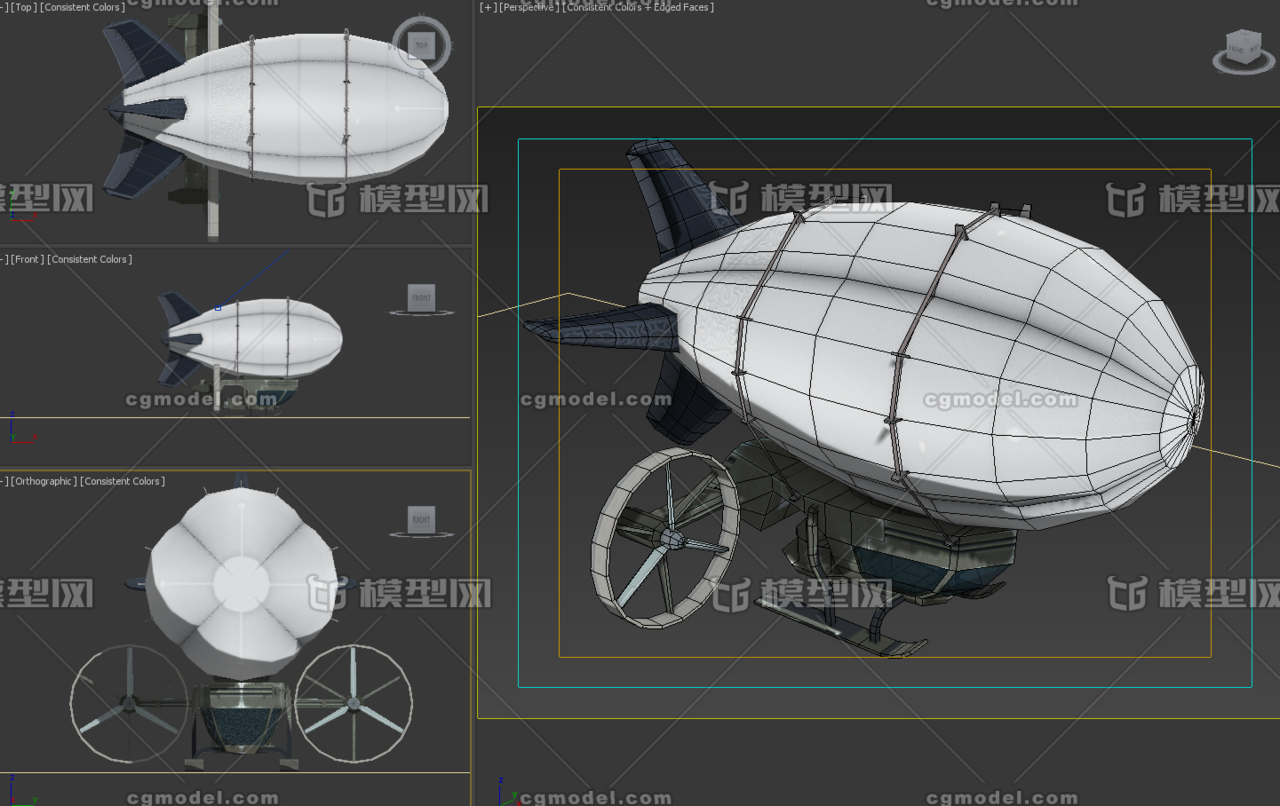 有点意思的飞艇科幻飞艇热气球飞船
