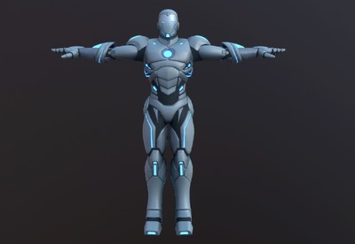 新概念精模钢铁侠 与众不同的钢铁盔甲 究极白状态 漫威英雄