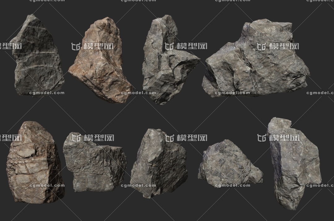 石头资源包岩石写实石块rock矿石stone陨石碎石头一批石头石矿场大