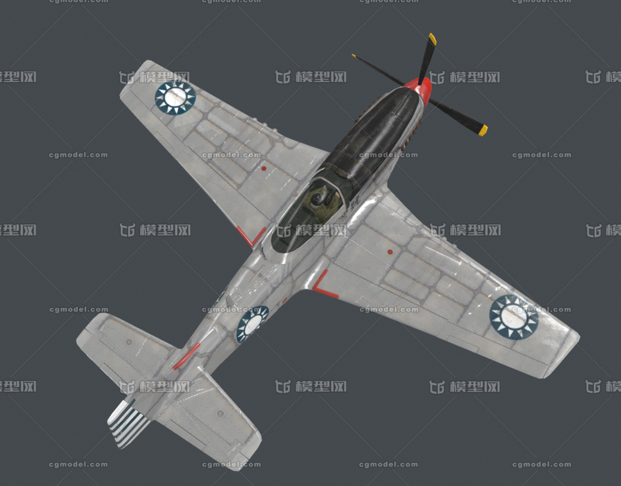 二战名机P51野马战斗机 五种涂装 国民党空军