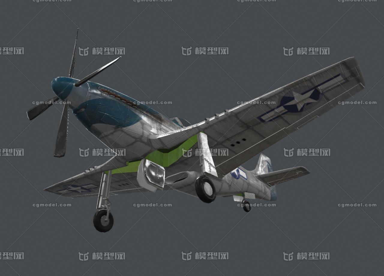 二战名机P51野马战斗机 五种涂装 国民党空军