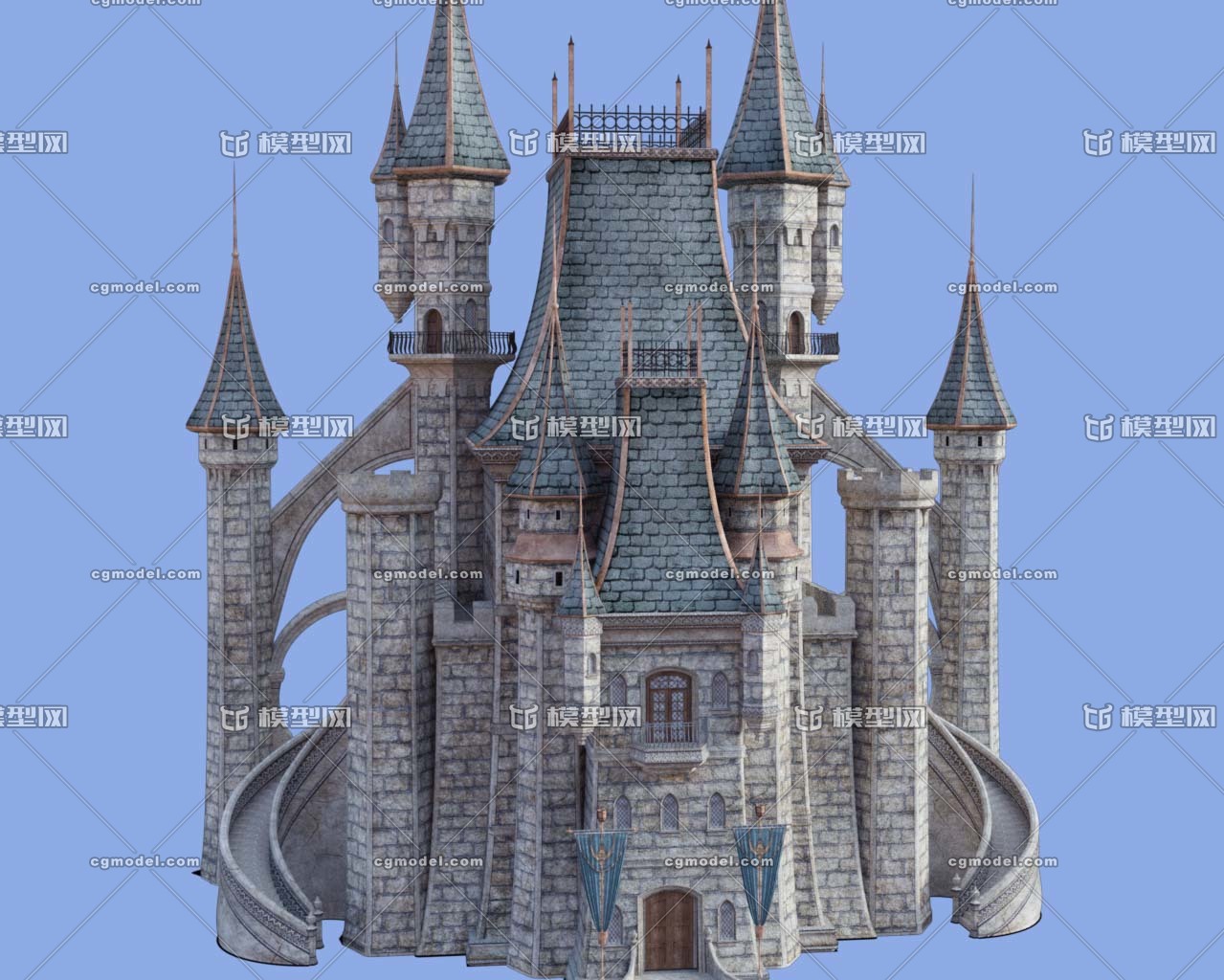 影视级的哥特式宫殿之1,迪斯尼城堡,童话王宫,皇宫,古城,中世纪城堡
