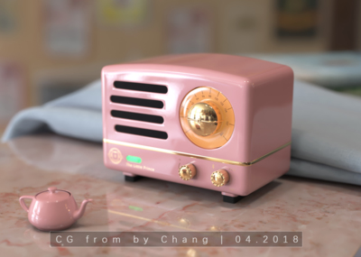 猫王——小王子收音机个人闲暇雅兴的CG表现（非设计）