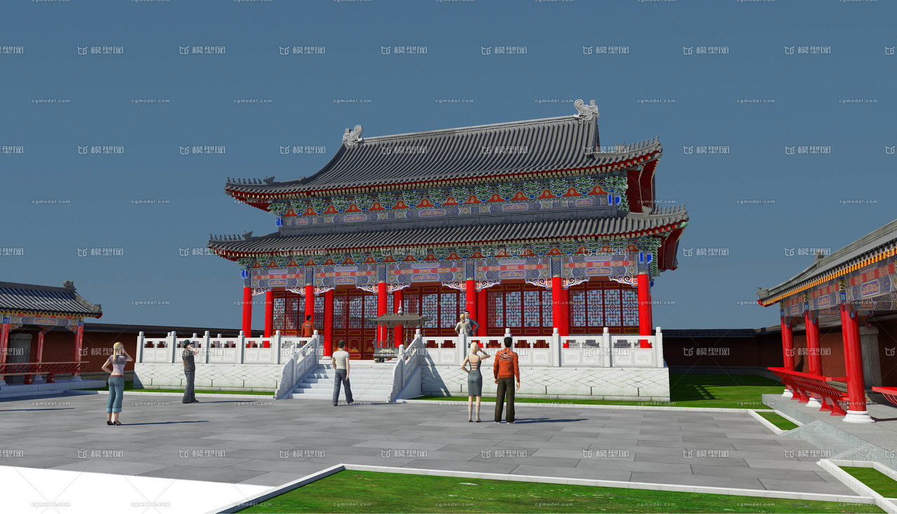 祠堂 宗祠 古建庙宇 小庙 小型寺庙 古建筑 重檐大殿