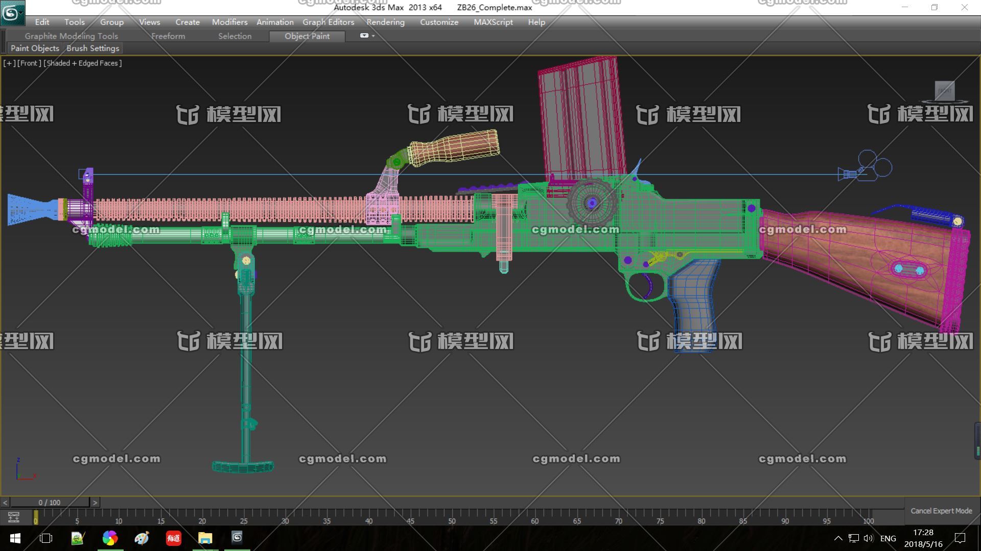 捷克式轻机枪_hantiantian2作品_武器枪械模型_cg模型网