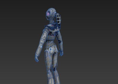 女外星人 女机器人 次时代角色 法线角色 机器人 怪物 未来人 科幻